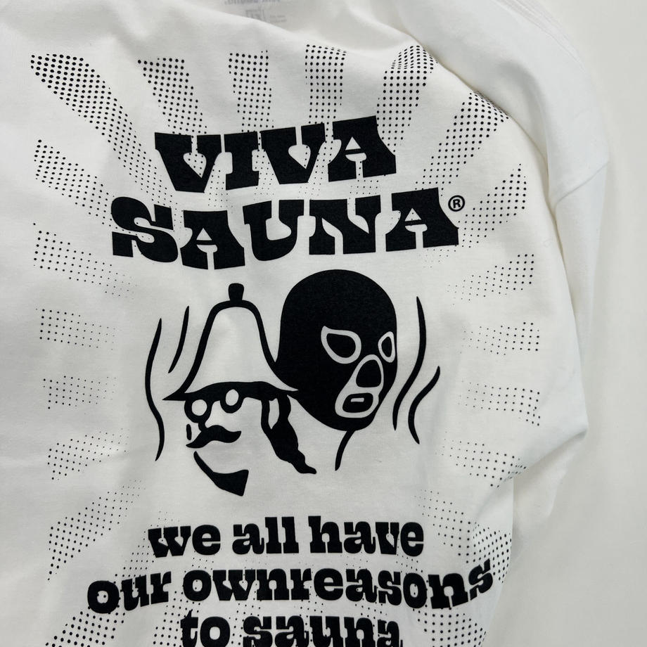 「Iam Sauna」 半袖GoodsTシャツ (VIVA) WHT