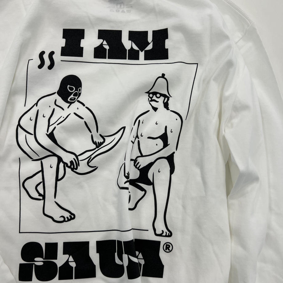 「Iam Sauna」長袖GoodsTシャツ (NEPPA) WHT