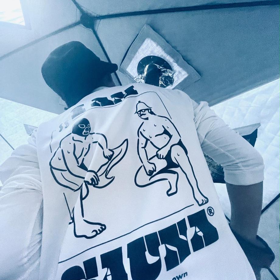「Iam Sauna」長袖GoodsTシャツ (NEPPA) WHT