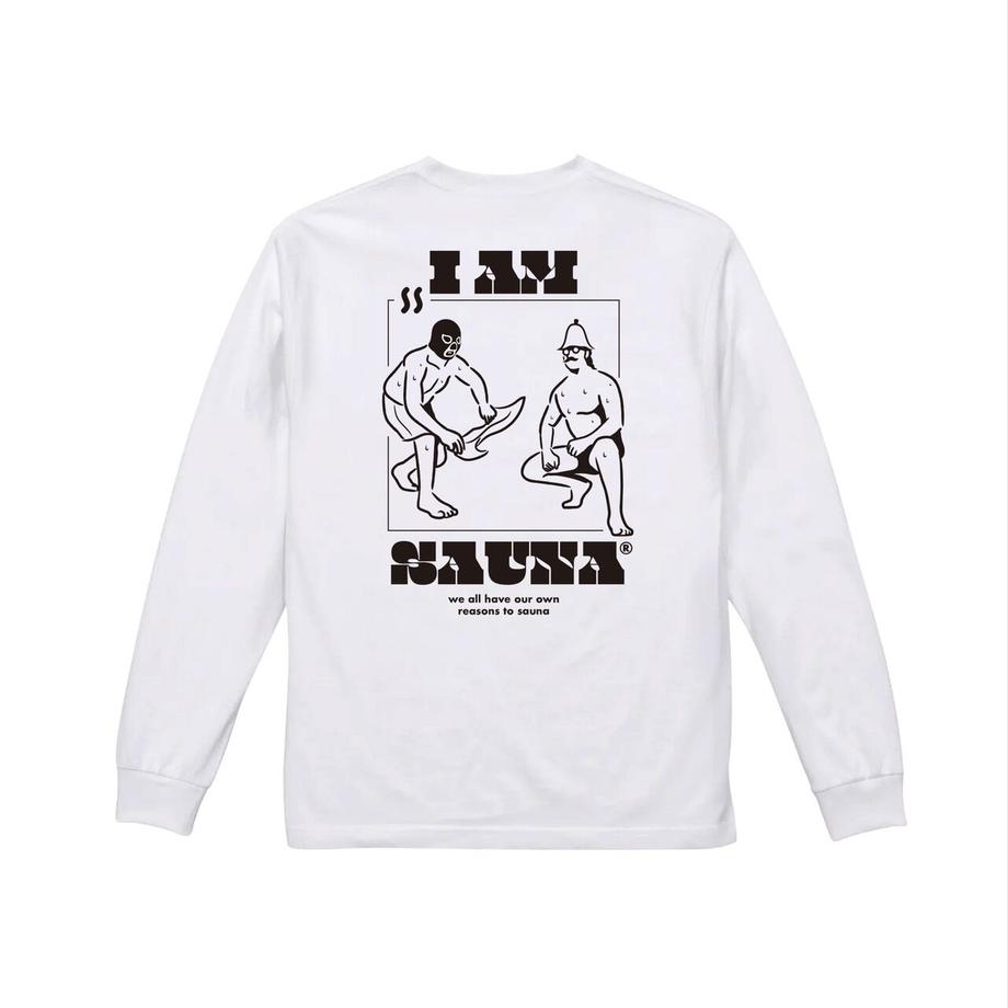 「Iam Sauna」長袖GoodsTシャツ (NEPPA) WHT