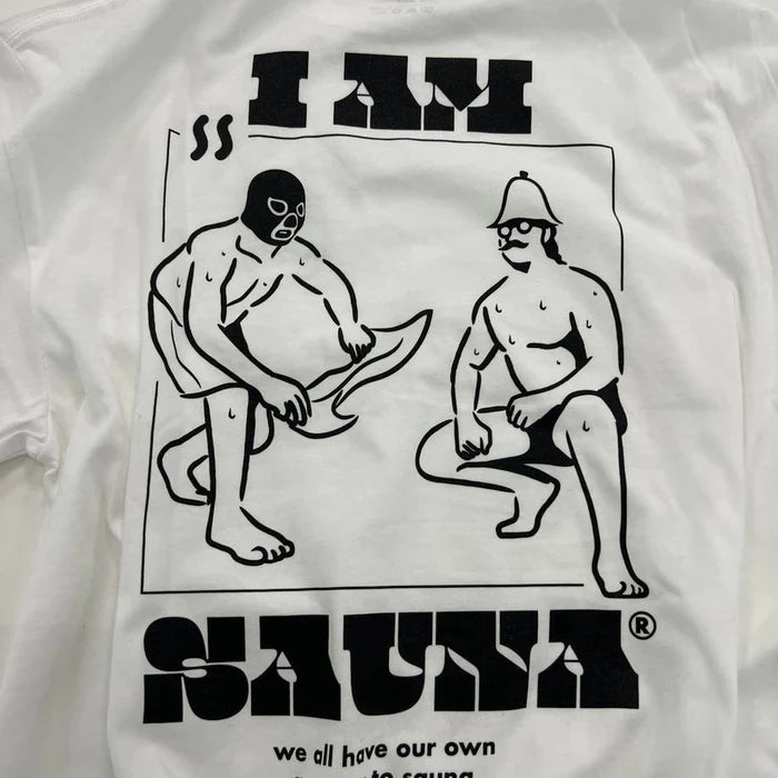 「Iam Sauna」ドライシルキータッチ 半袖 Tシャツ (NEPPA) WHT
