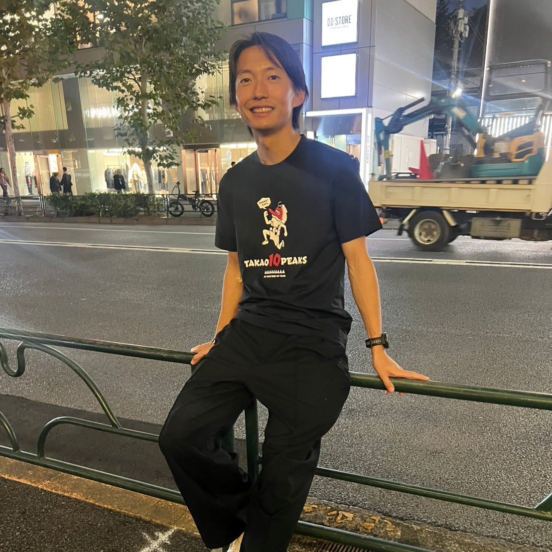 「Iam Sauna」ドライシルキータッチ 半袖 Tシャツ 「mt.takao」