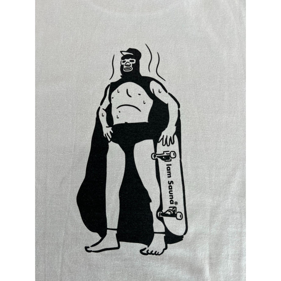 「Iam Sauna」 半袖GoodsTシャツ (BOAD) GRY