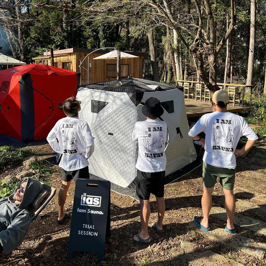 「Iam Sauna」長袖GoodsTシャツ (NEPPA) WHT