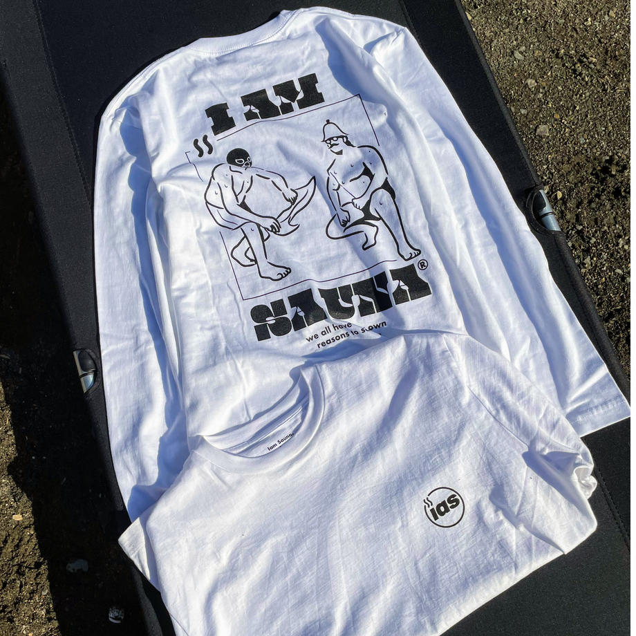 「Iam Sauna」長袖GoodsTシャツ (NEPPA) WHT