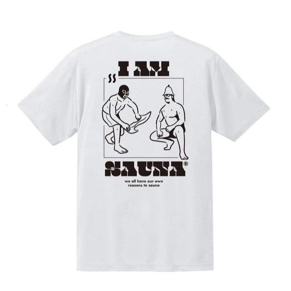 「Iam Sauna」ドライシルキータッチ 半袖 Tシャツ (NEPPA) WHT